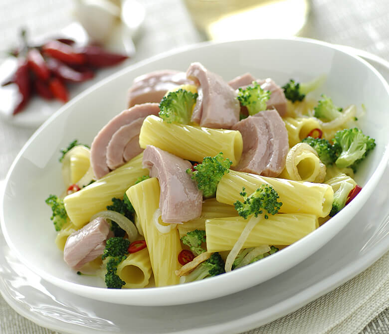 Macaronis ‘alla pugliese’ au thon et brocoli