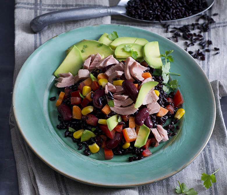 Wild Rice with Avocado Mexican Style