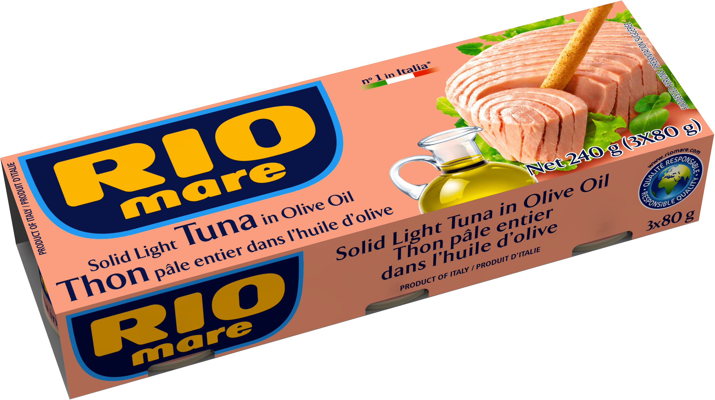Solid Light Tuna in Olive Oil Rio Mare Canada